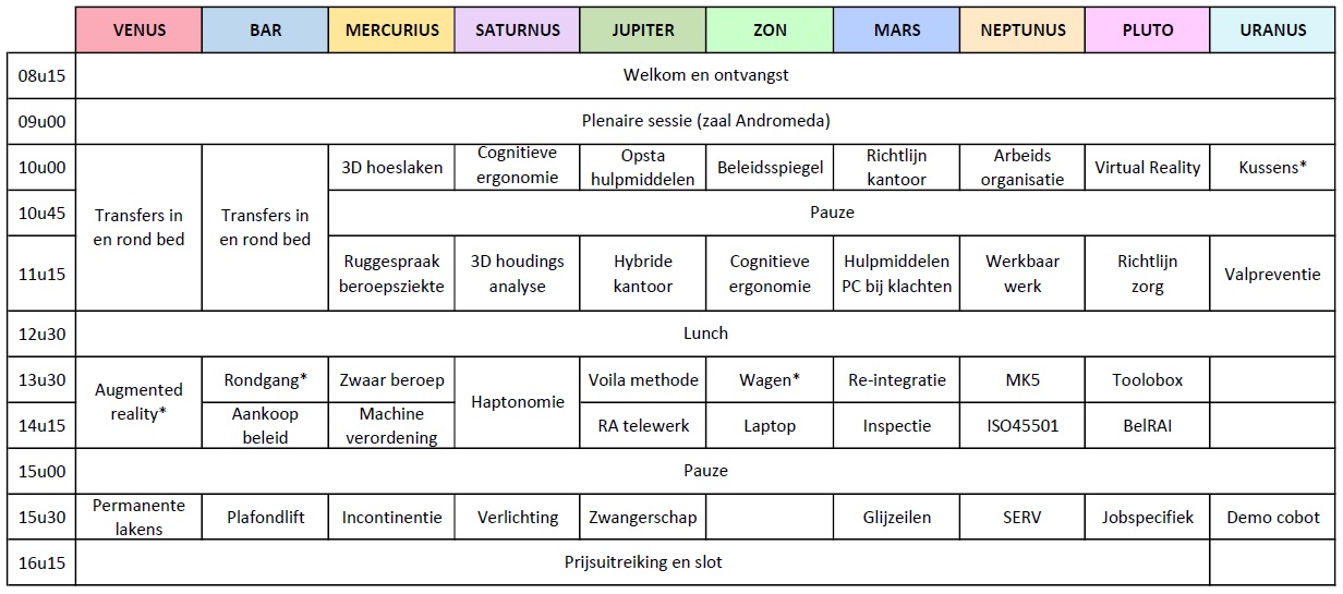 Programma en zaalindeling Ergonomiecongres 2023 Programma en zaalindeling Ergonomiecongres 2023