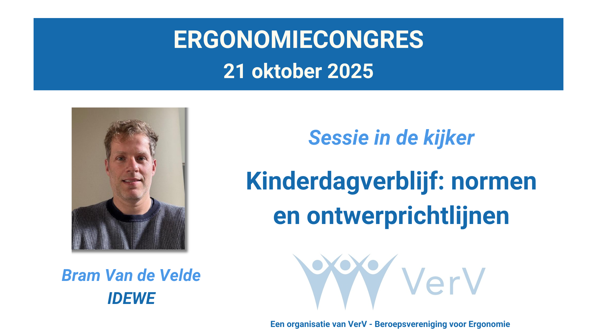 Ergonomiecongres Bram Van de Velde IDEWE