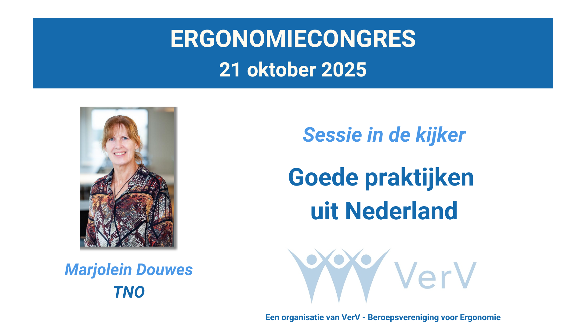 Ergonomiecongres Marjolein Douwes TNO