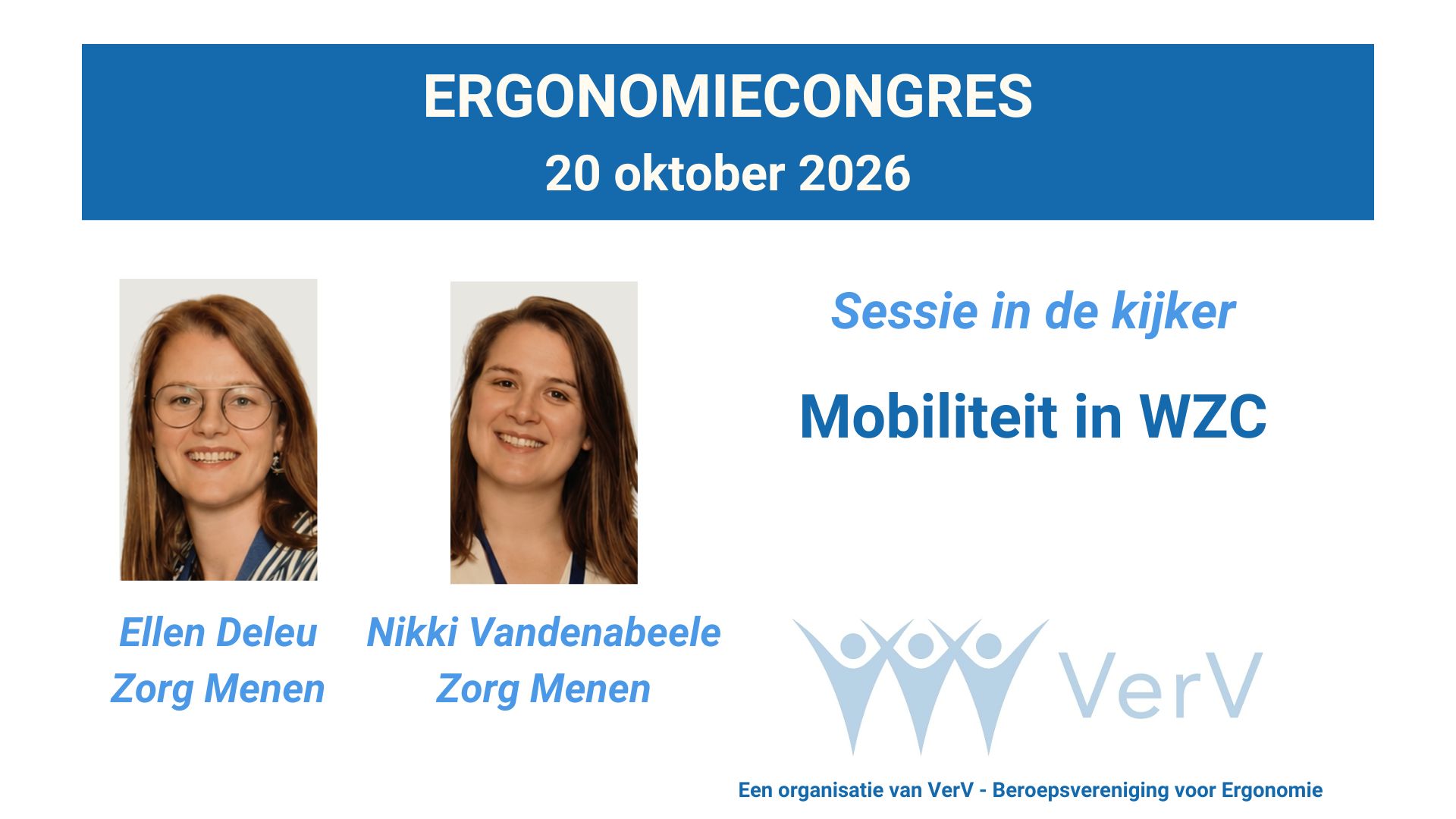 Ergonomiecongres Ellen Deleu – Nikki Vandenabeele – Zorg Menen